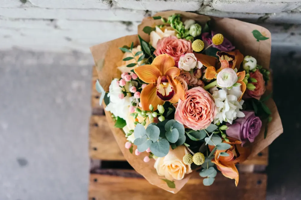 Bouquet de fleurs à Niederhaslach